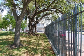 View of Party Pad from Armstrong Park