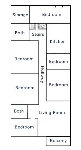 Six Bedroom Flat