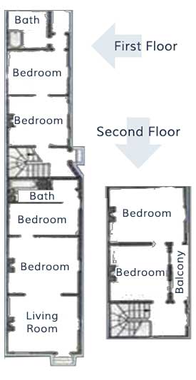 Six Bedroom Townhouse